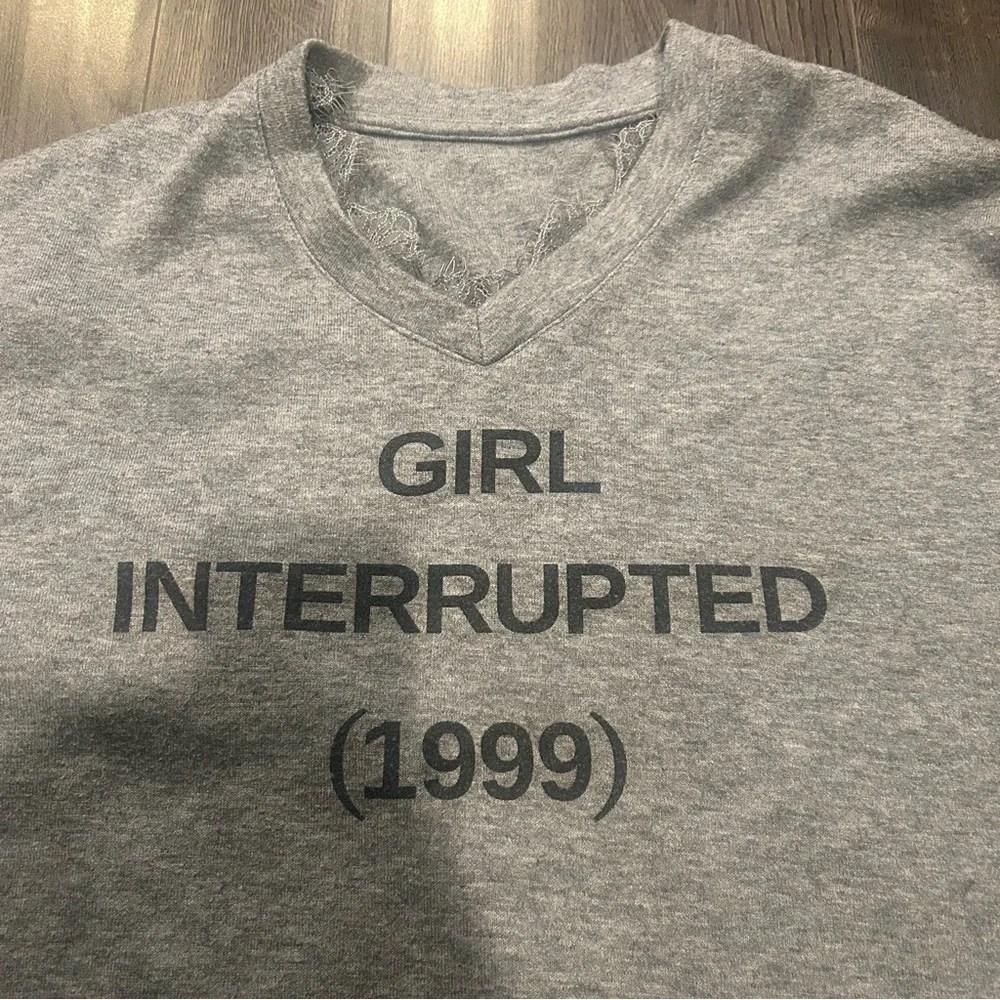 Gray V-Neck Sweater - Picture 6 of 11